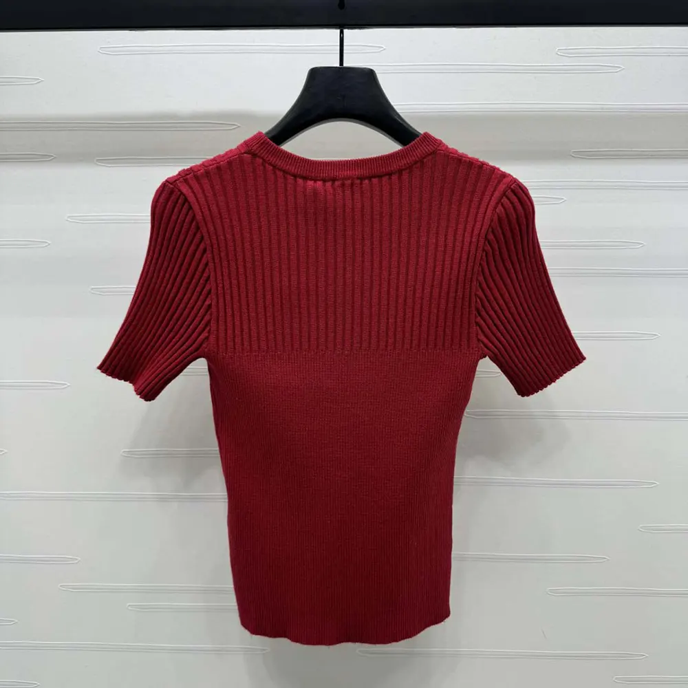 Gucci Women Rib Fabric Top with Intarsia 829857XKEV26320