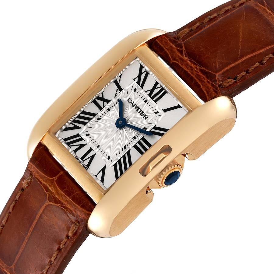 CARTIER Tank Brown Leather Watch