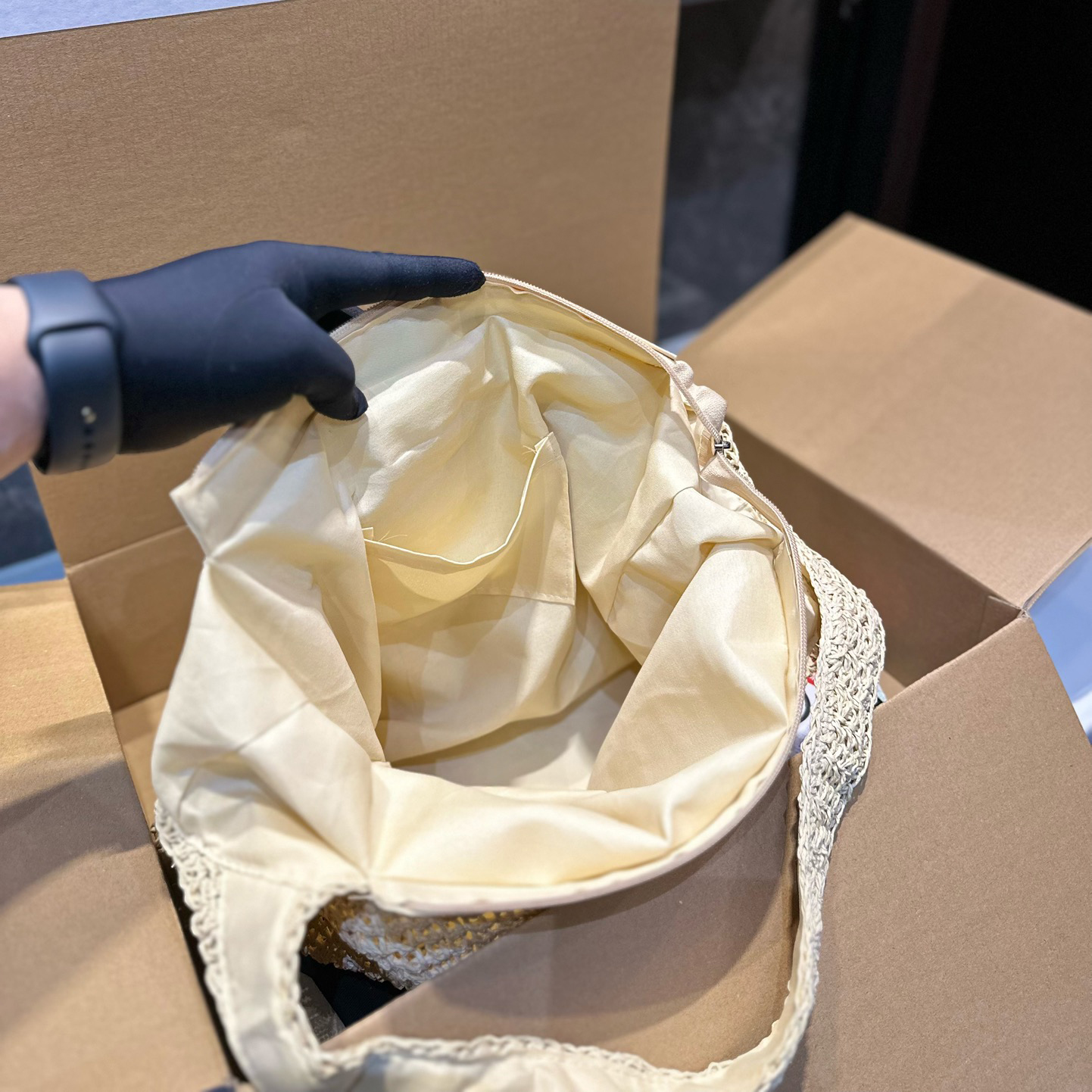 New fashionable knitted straw bag 1824041703