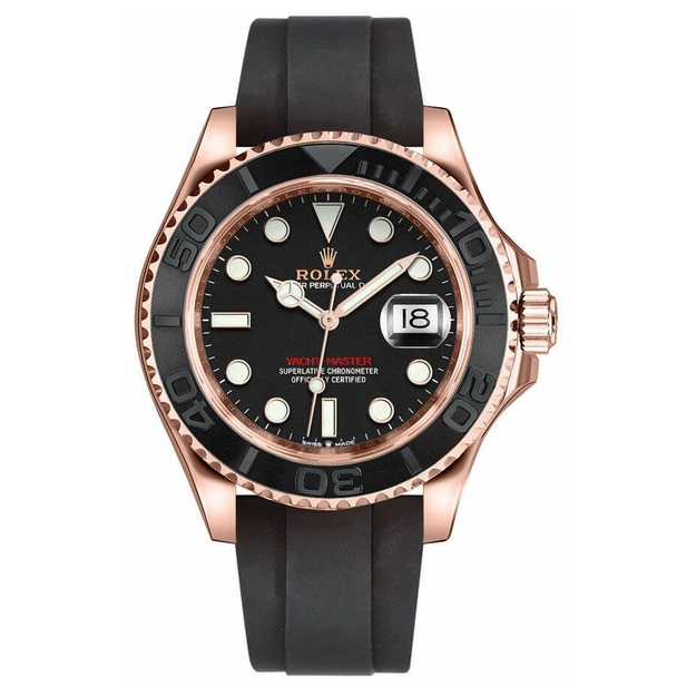 Rolex Yacht-Master Rose Gold Black Ceramic Bezel 40mm