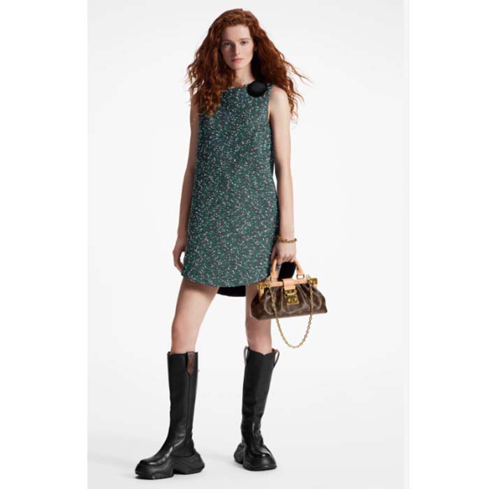 Louis Vuitton LV Women Monogram Clutch Monogram Coated Canvas Calfskin Leather