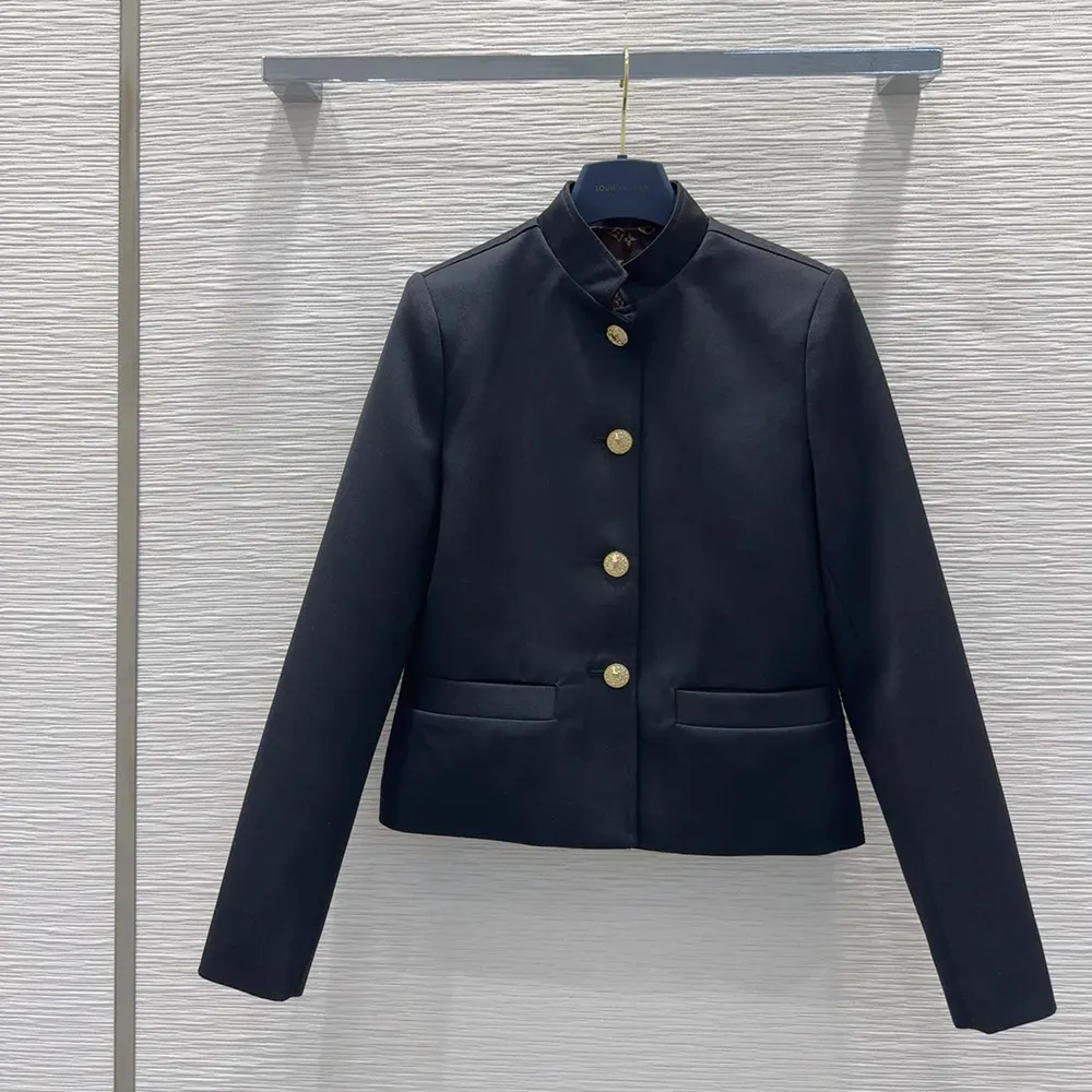 Louis Vuitton Women LV Button Officer Jacket 1AHUQY