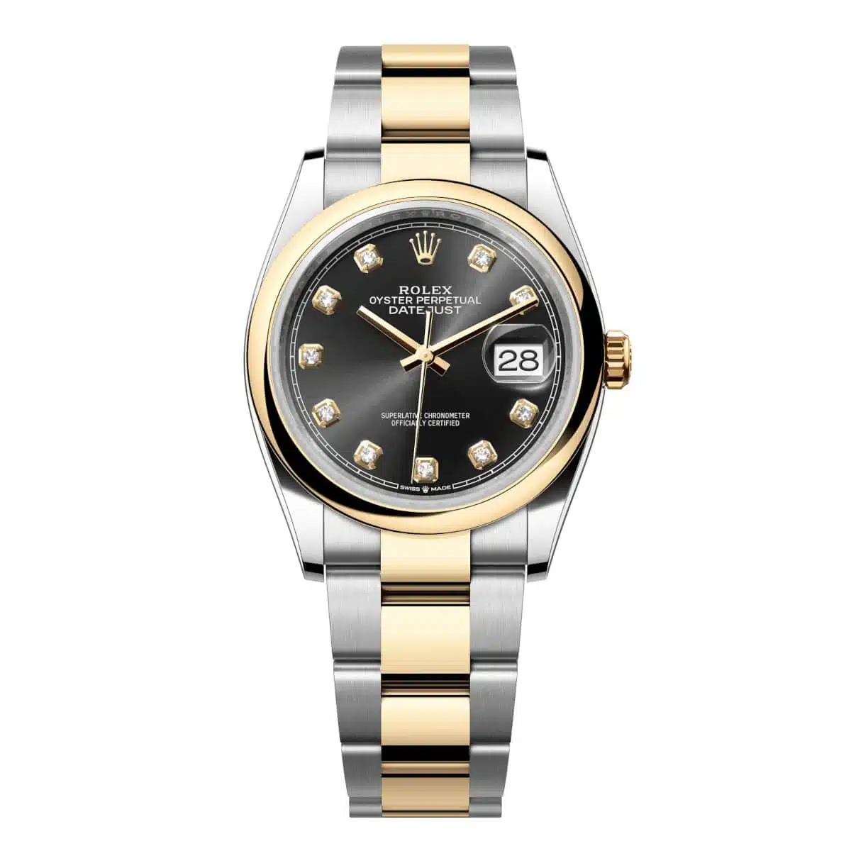 Rolex Datejust 36 Black Diamond Dial Watch 126203-0022