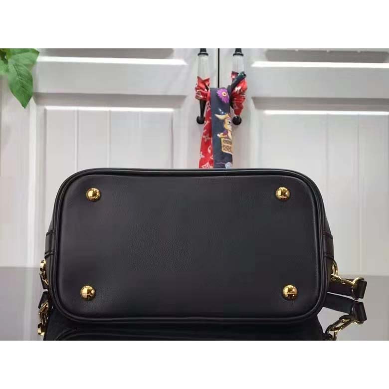 Louis Vuitton LV Unisex Cruiser PM Black Calfskin Leather Cowhide