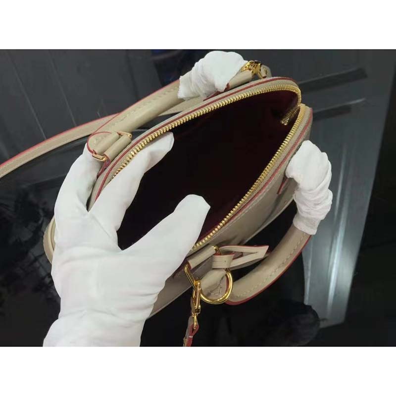 Louis Vuitton LV Women Alma BB Handbag Epi Grained Cowhide Leather-Pink