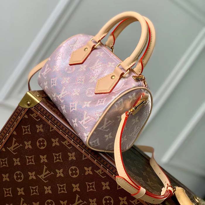 Louis Vuitton LV Women Seedy Bandoulière 20 Pink Monoglam Rose Monoglam Coated Canvas