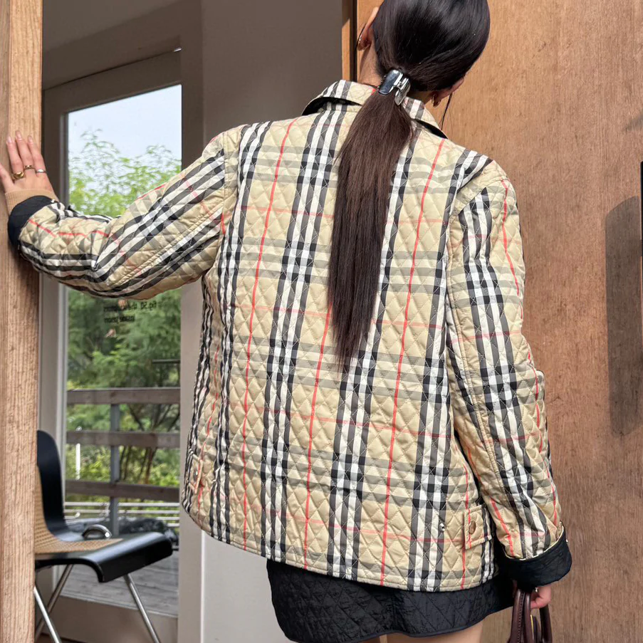 Classic plaid cotton jacket 1024102125