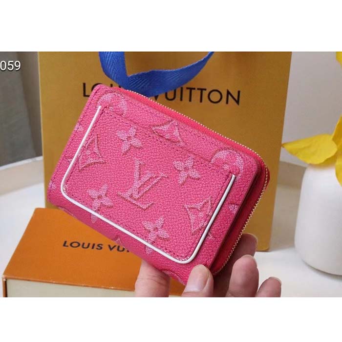 Louis Vuitton LV Women Lou Wallet Fall For You Fuchsia Pink Monogram Coated Canvas