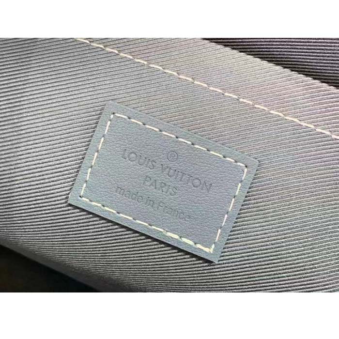 Louis Vuitton LV Unisex Pochette To Go Monogram Washed Denim Coated Canvas Cowhide Leather