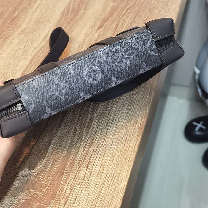 Louis Vuitton LV Unisex Soft Trunk Wearable Wallet Black Monogram Eclipse Coated Canvas