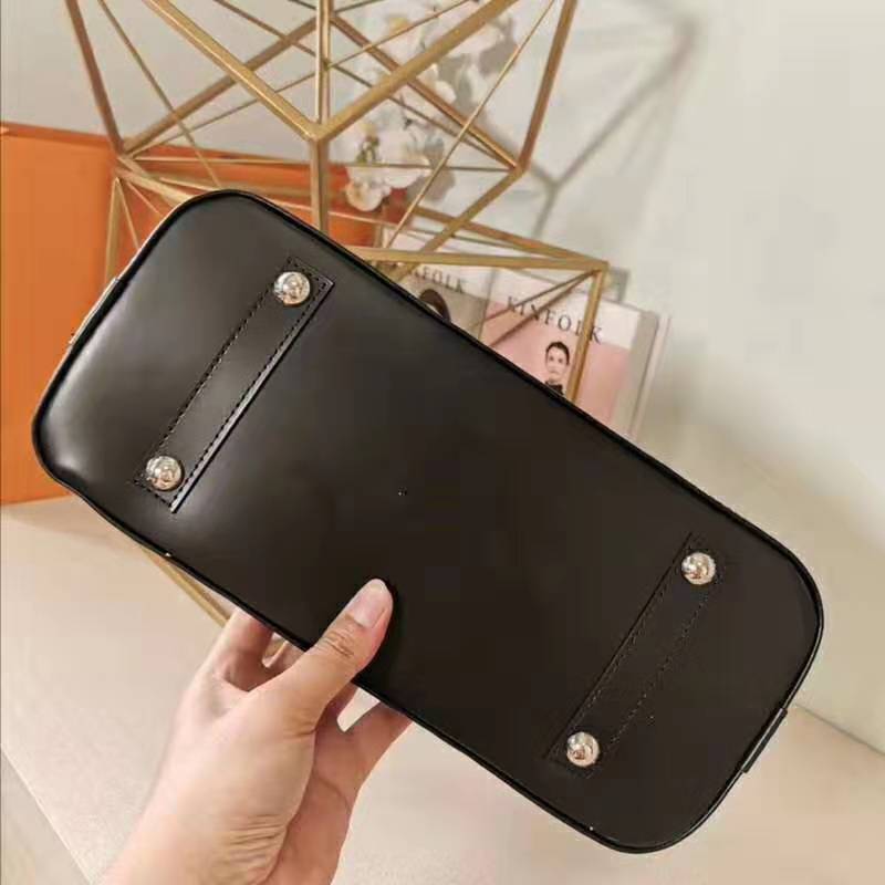 Louis Vuitton LV Women Alma PM Handbag in Epi Leather-Black