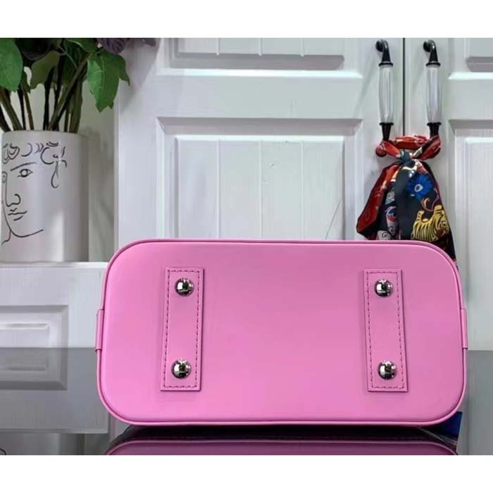 Louis Vuitton LV Women Alma BB Handbag Lilas Provence Lilac Epi Grained Cowhide Leather