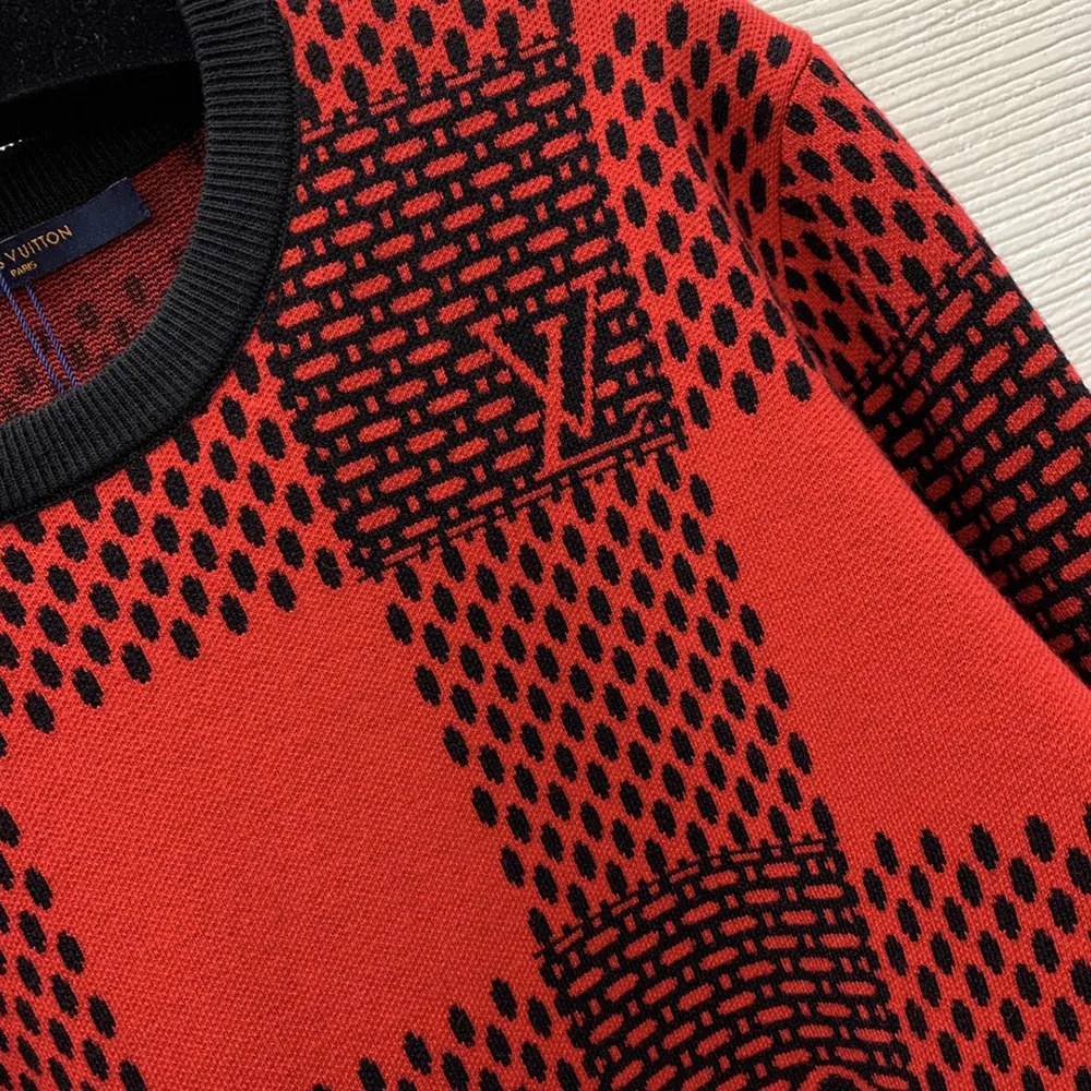 Louis Vuitton Women Damier Wool Crewneck 1AFXKG