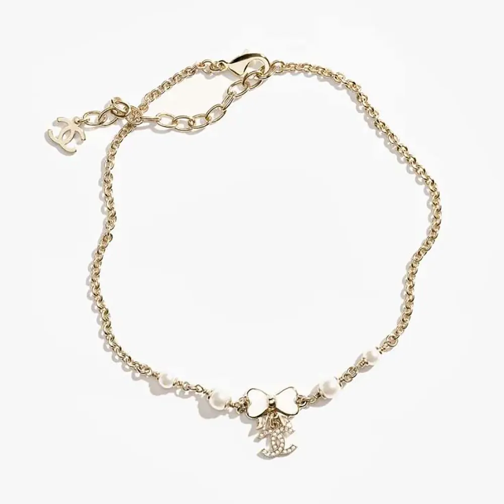 Chanel Women Choker Metal Resin Glass Pearls Strass ABF304B19854