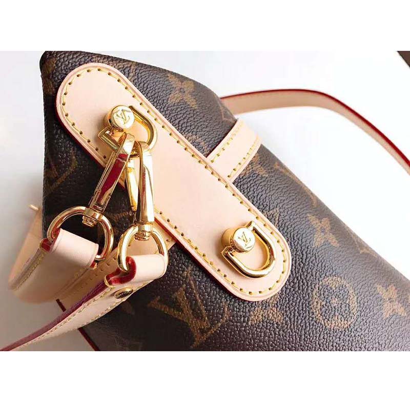 Louis Vuitton LV Women Duffle Bag in Monogram Coated Canvas-Brown