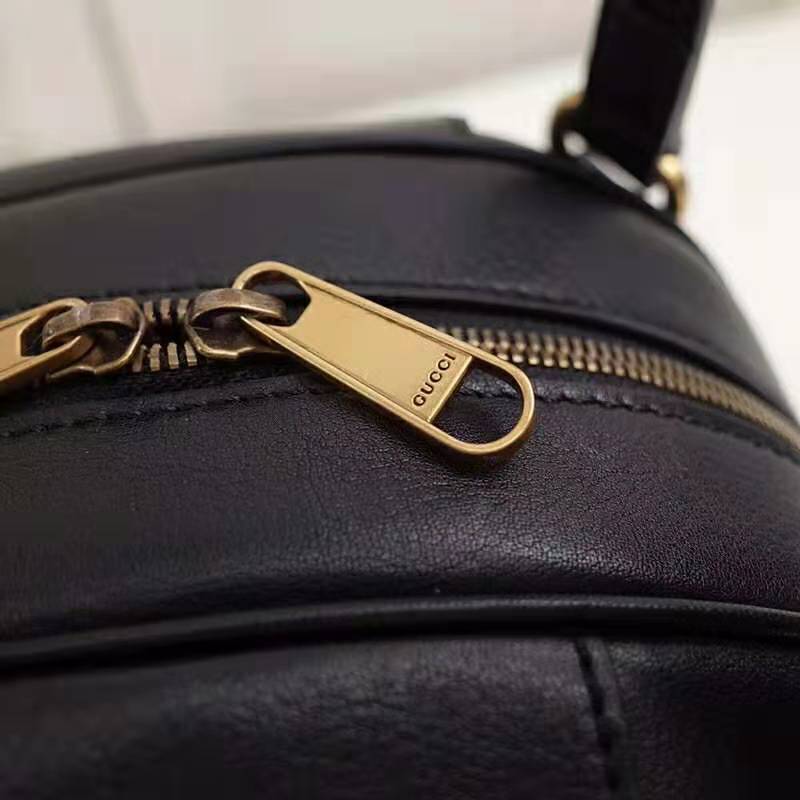 Gucci GG Unisex Basketball Shaped Tote Bag-Black