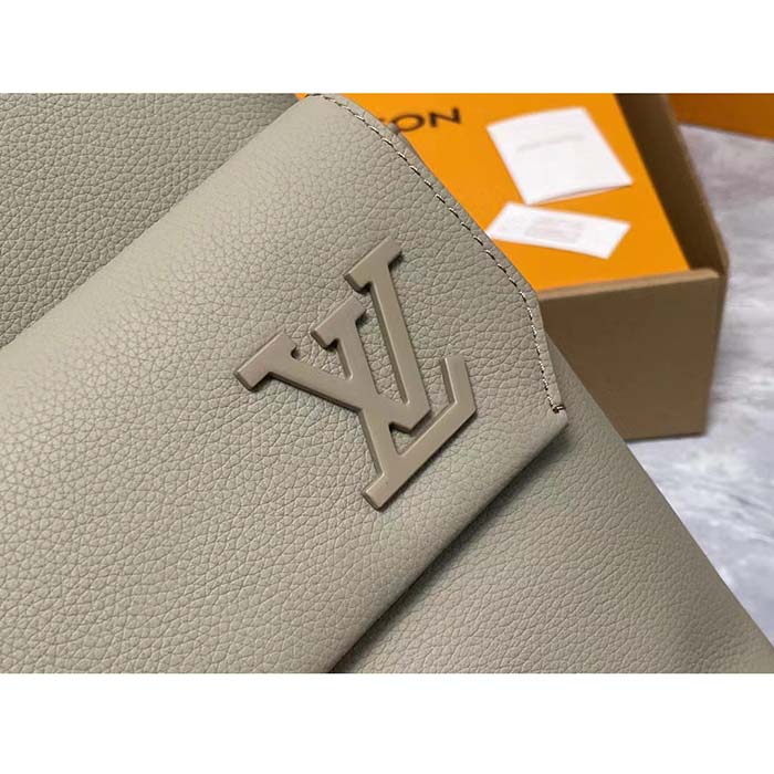 Louis Vuitton LV Unisex Takeoff Backpack Sage Cowhide Leather Textile Lining