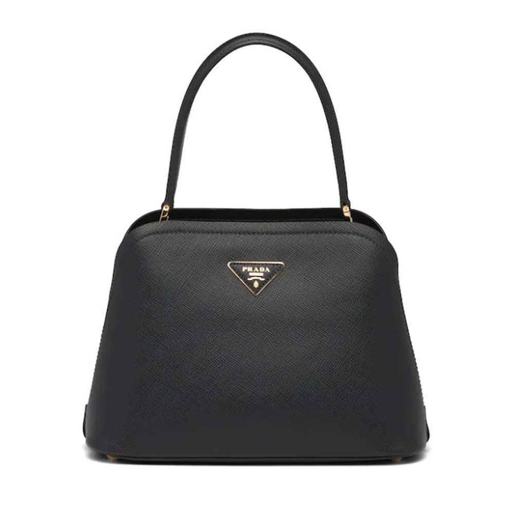Prada Women Medium Saffiano Leather Prada Matinee Bag-Black