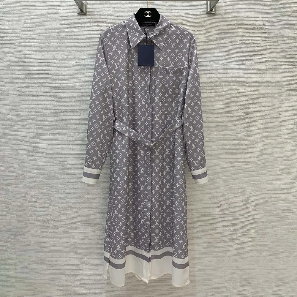 Louis Vuitton Women Monogram Foulard Shirt Dress 1AGOD5