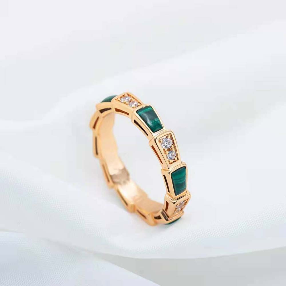 Bvlgari Women Use of Unconventional Materials Serpenti Viper Ring