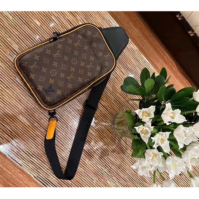 Louis Vuitton LV Unisex Avenue Sling Bag NM Radiant Sun Monogram Macassar Coated Canvas