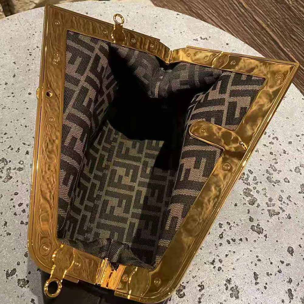 Fendi Women First Medium Nappa Leather Bag-Maroon