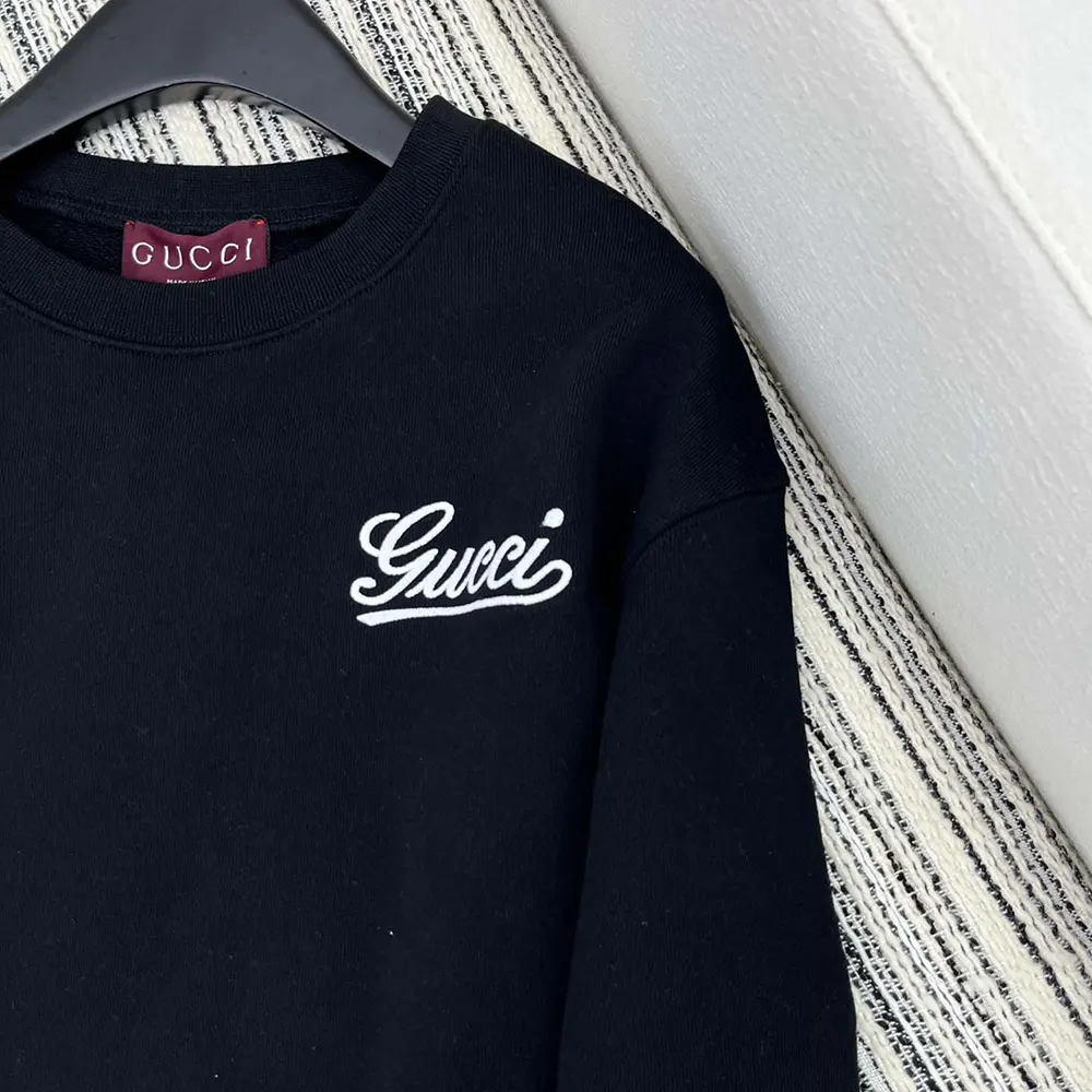 Gucci Men Embroidered Cotton Jersey Sweatshirt 789582XJGSY1043