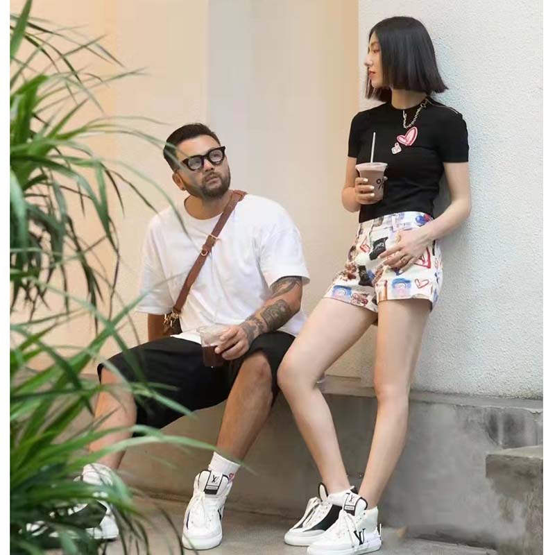 Louis Vuitton Unisex Charlie Sneaker Cacao Brown Mix Recycled Bio-Based Materials