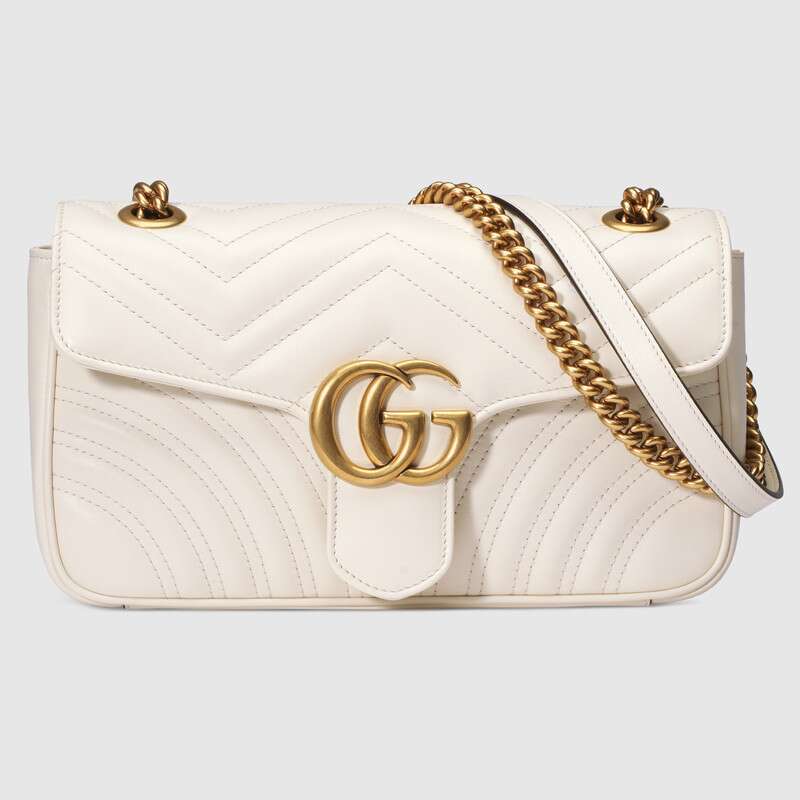 Gucci Women GG Marmont Small Matelassé Shoulder Bag