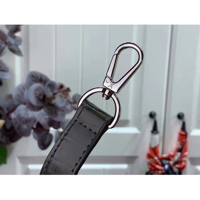 Louis Vuitton LV Women Capucines BB Handbag Grey Crocodilien Brillant Savoir Faire