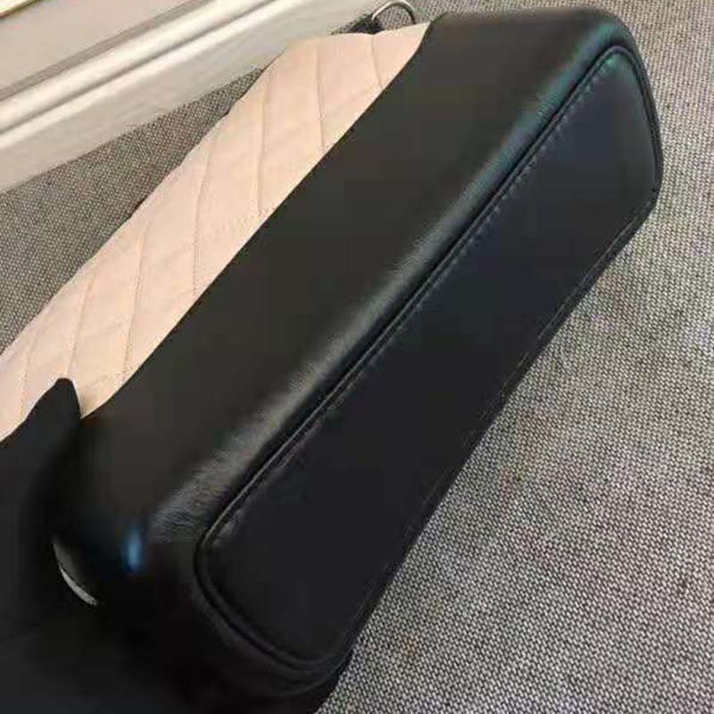 Chanel Women Chanel’s Gabrielle Large Hobo Bag in Calfskin Leather-Beige