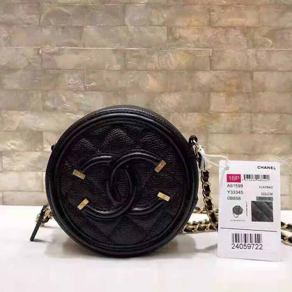 Chanel Women Chanel 19 Clutch with Chain Lambskin Gold Silver-Tone and Ruthenium Black