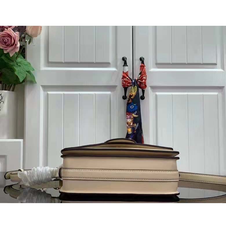 Louis Vuitton LV Women Pont 9 Handbag Cream Smooth Calfskin Cowhide Leather