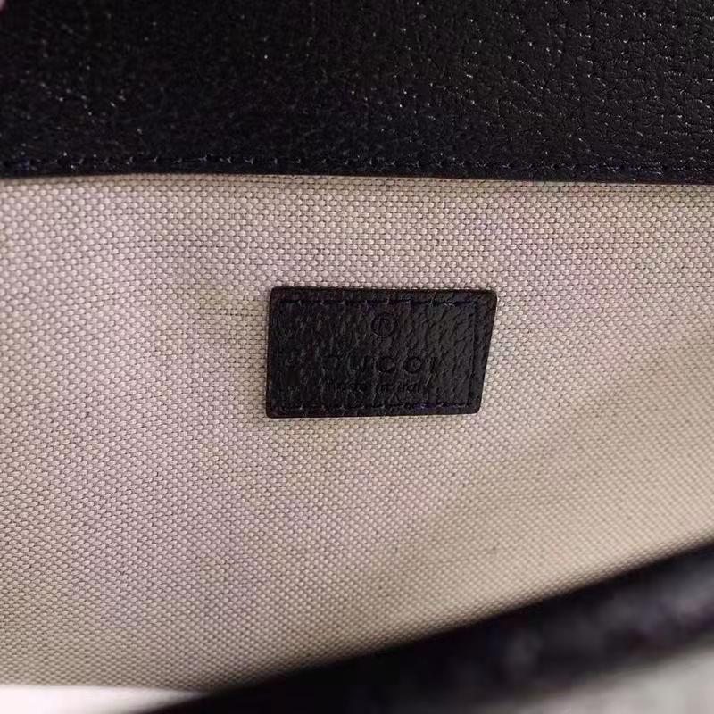 Gucci Women Dionysus Small GG Shoulder Bag Beige Blue GG Supreme Canvas