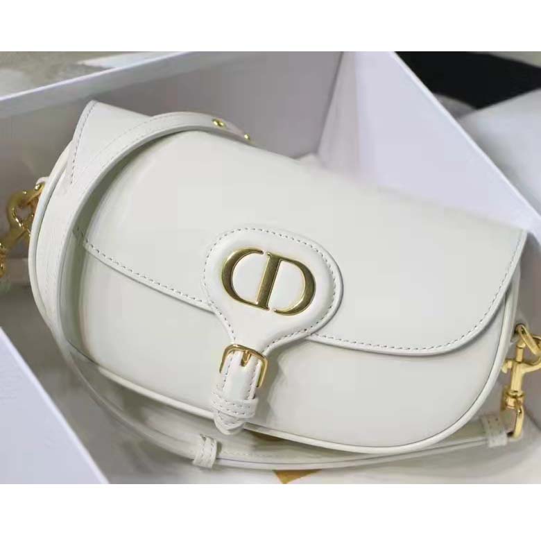 Dior Women CD Dior Bobby East-West Bag Latte Box Calfskin