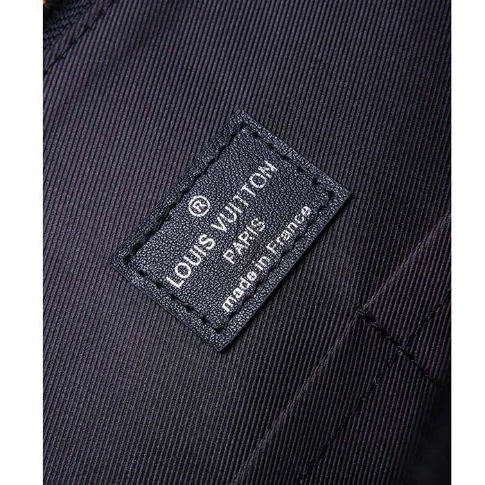 Louis Vuitton LV Unisex Takeoff Briefcase Black Grained Calf Leather Cowhide Textile Lining