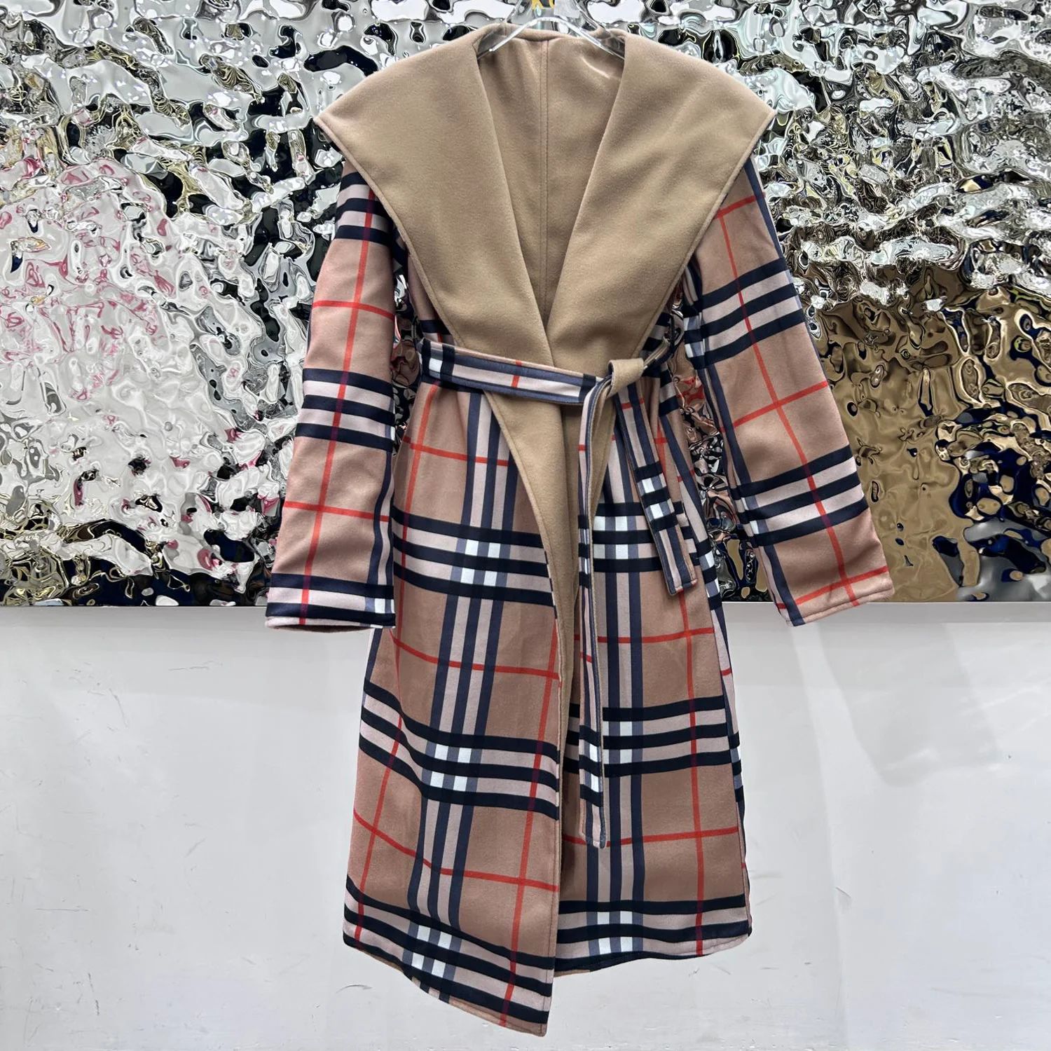 New fashion plaid coat 1024103018