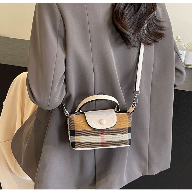 New casual retro plaid mini square bag PD042025051906