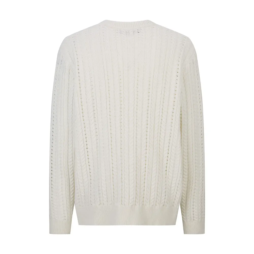 Louis Vuitton Men Long-Sleeved Cable-Knit Crewneck 1AHVOG