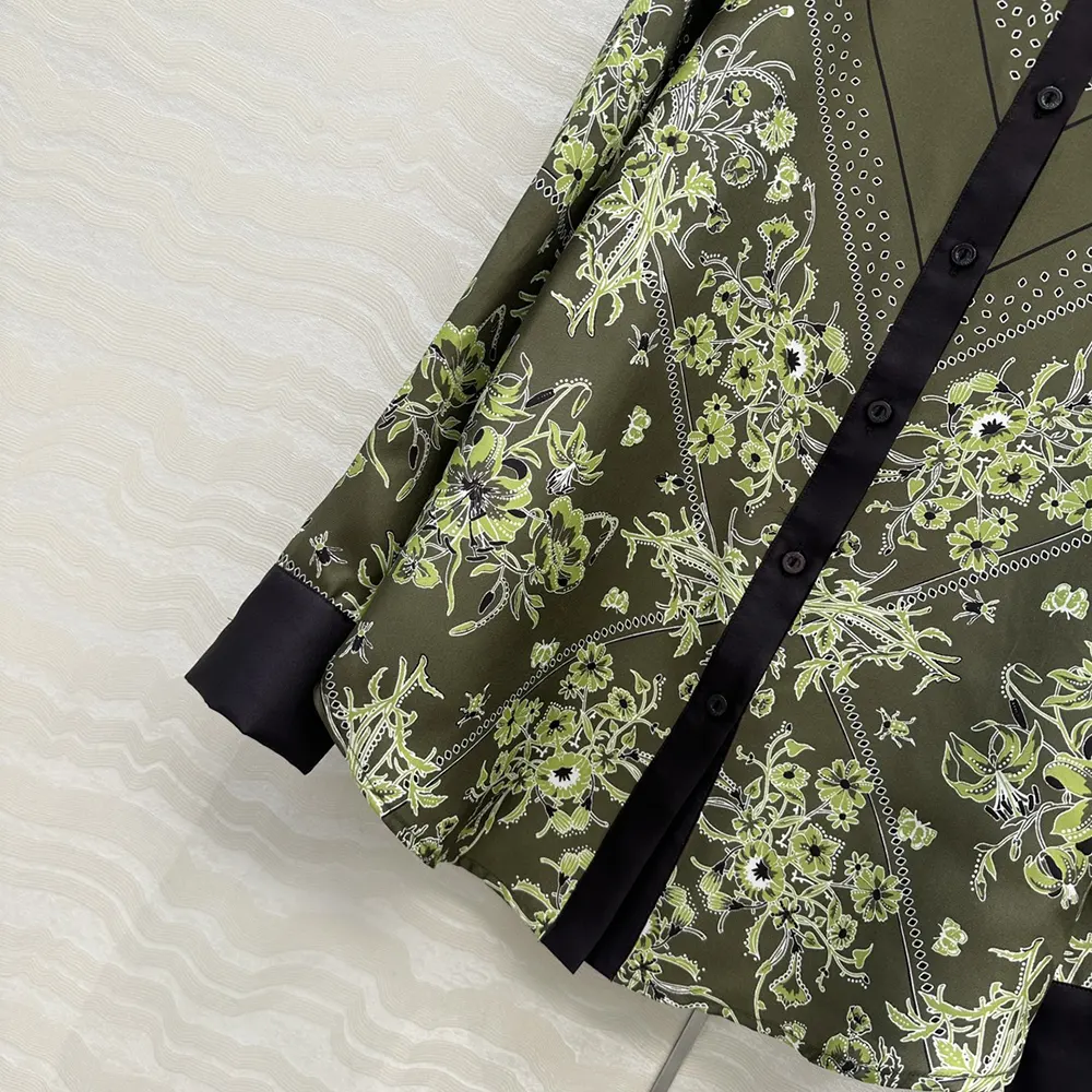 Gucci Women Printed Silk Twill Shirt 837650Z7AS2