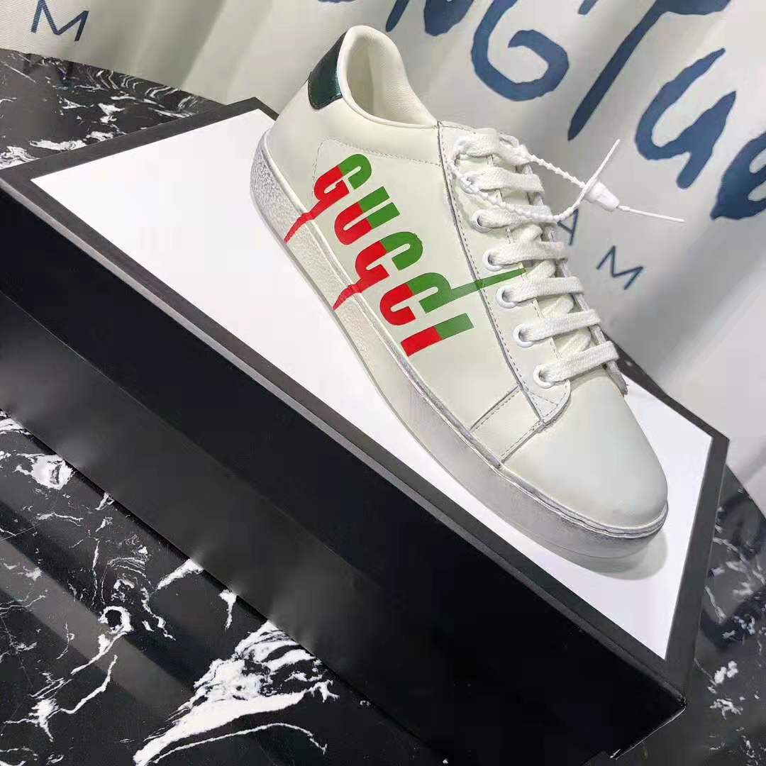 Gucci Men’s Ace Sneaker with Gucci Blade-Green