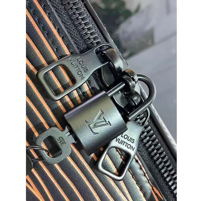 Louis Vuitton LV Unisex Keepall Bandoulière 50 Gradient Electric Sun Epi XL Calfskin Leather