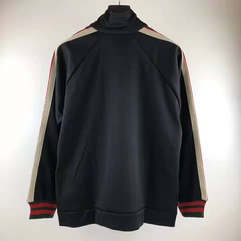 Gucci Men Technical Jersey Jacket-Black