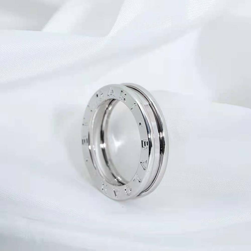 Bvlgari Women B.Zero1 One-Band Ring in 18 KT White Gold