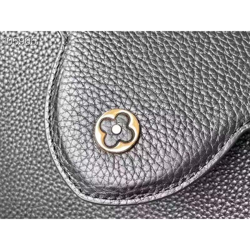 Louis Vuitton LV Women Capucines BB Handbag Black Taurillon Cowhide Leather