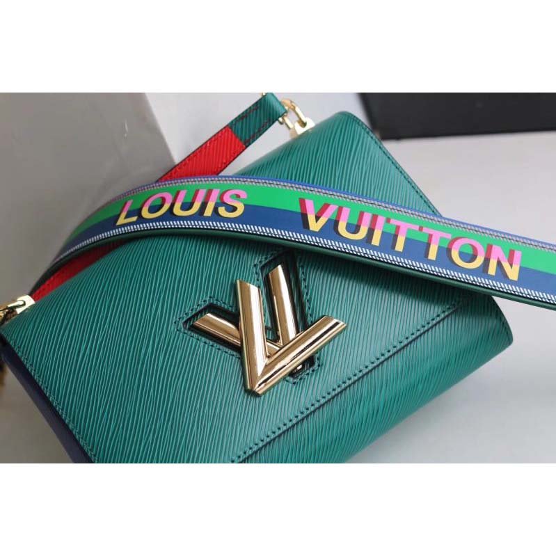 Louis Vuitton LV Women Twist MM in Epi Grained Cowhide Leather-Green
