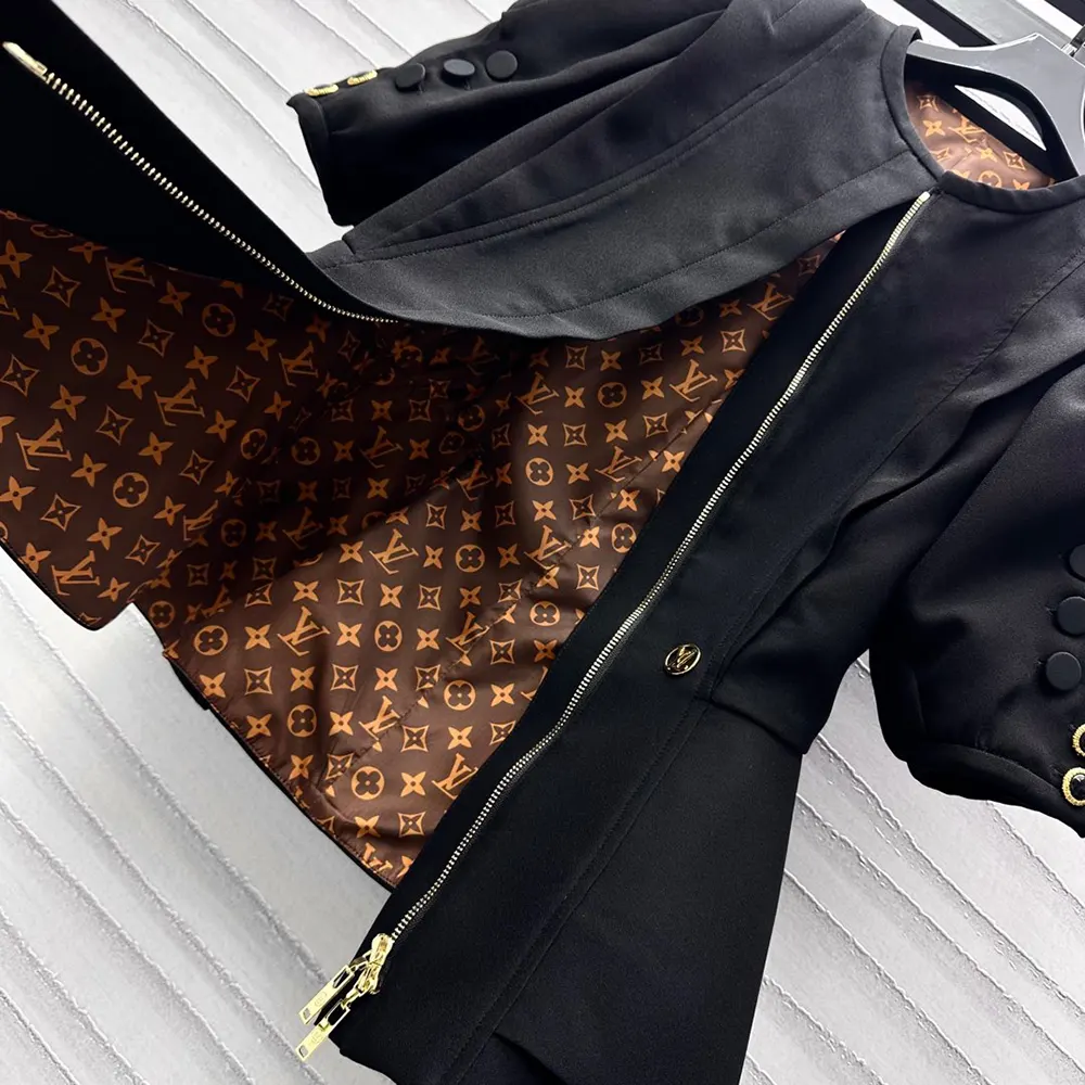 Louis Vuitton Women Puff-Sleeve Peplum Jacket 1AIBB6