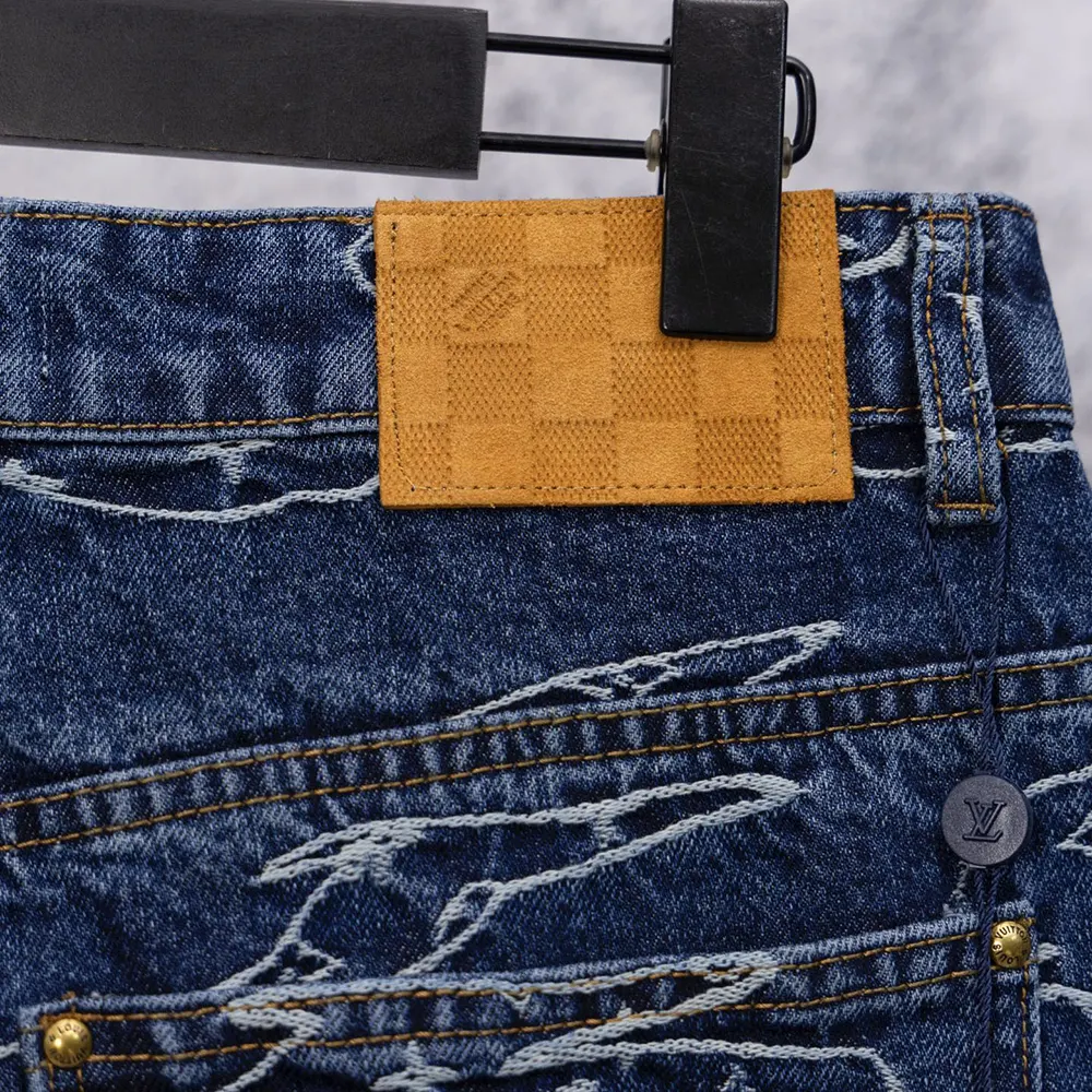 Louis Vuitton LV Women Monogram Denim Skate Pants 1AILUU