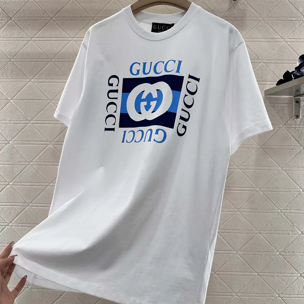 Gucci Women Printed Cotton Jersey T-shirt ‎796395XJHDB