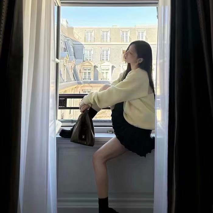 Louis Vuitton LV Women Atlantis BB Monogram Reverse Coated Canvas Cowhide Leather